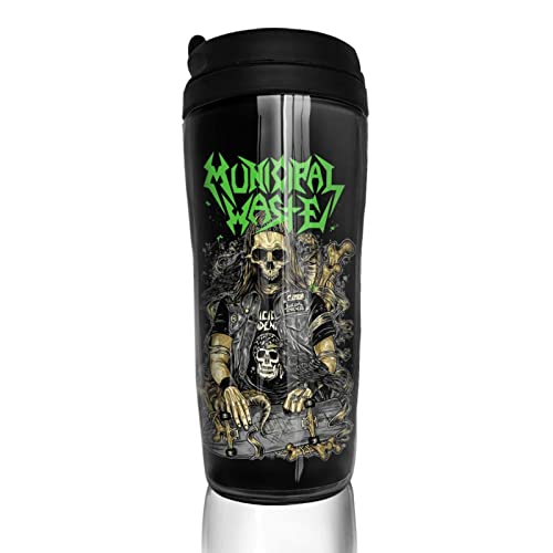 LOREBUTY Municipal Band Waste Coffee Mug With Lids 12oz Insulated Car Mugs Double Wall Vacuum Reusable Travel Coffee Cup For Hot/Ice Drinks Coffee Teas