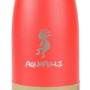 Aquapelli Vacuum Insulated Sport Bottle, 16 ounces, Pompeian Red