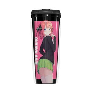 anime the quintessential quintuplets nino nakano coffee cup thermos mug double wall vacuum insulated bottle portable tumblers travel mugs 12 oz