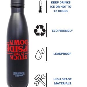 Pyramid International Stranger Things Insulated Metal Water Bottle with Upside Down Graphic 540ml - Official Merchandise