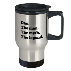 Dan Travel Mug Coffee Tea Cup Mens Custom Personalized Name Gift