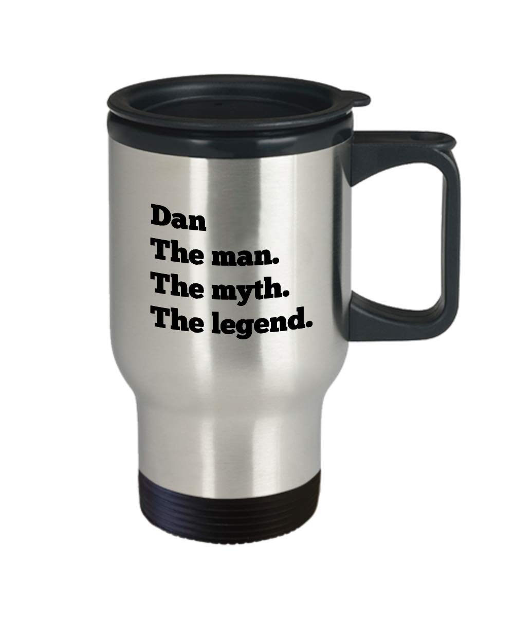 Dan Travel Mug Coffee Tea Cup Mens Custom Personalized Name Gift