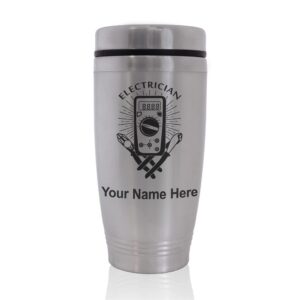skunkwerkz commuter travel mug, electrician, personalized engraving included