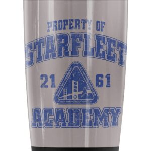 Star Trek Old School Athletic Starfleet Academy Stainless Steel Tumbler 20 oz Coffee Travel Mug/Cup, Vacuum Insulated & Double Wall with Leakproof Sliding Lid | Great for Hot Drinks and Cold Beverages