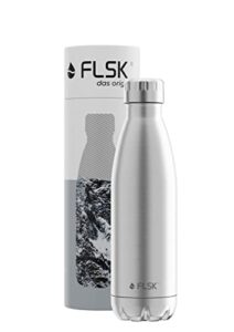 flsk original stainless steel drinking bottle • suitable for carbonated drinks • vacuum insulated bottle • keeps beverages hot for 18 hours and cold for 24 hrs • bpa-free and rustproof