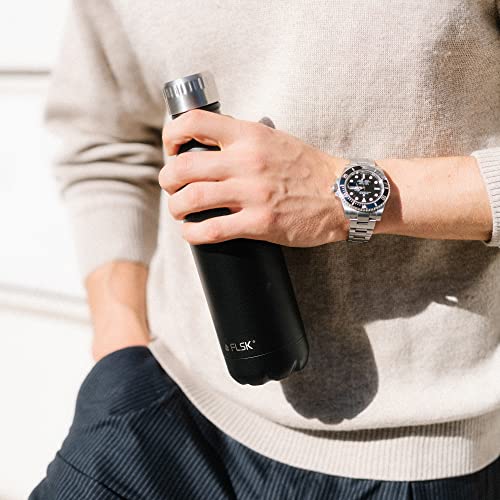 FLSK Original Stainless Steel Drinking Bottle • Suitable for Carbonated Drinks • Vacuum insulated Bottle • Keeps beverages Hot for 18 hours and Cold for 24 hrs • BPA-free and Rustproof