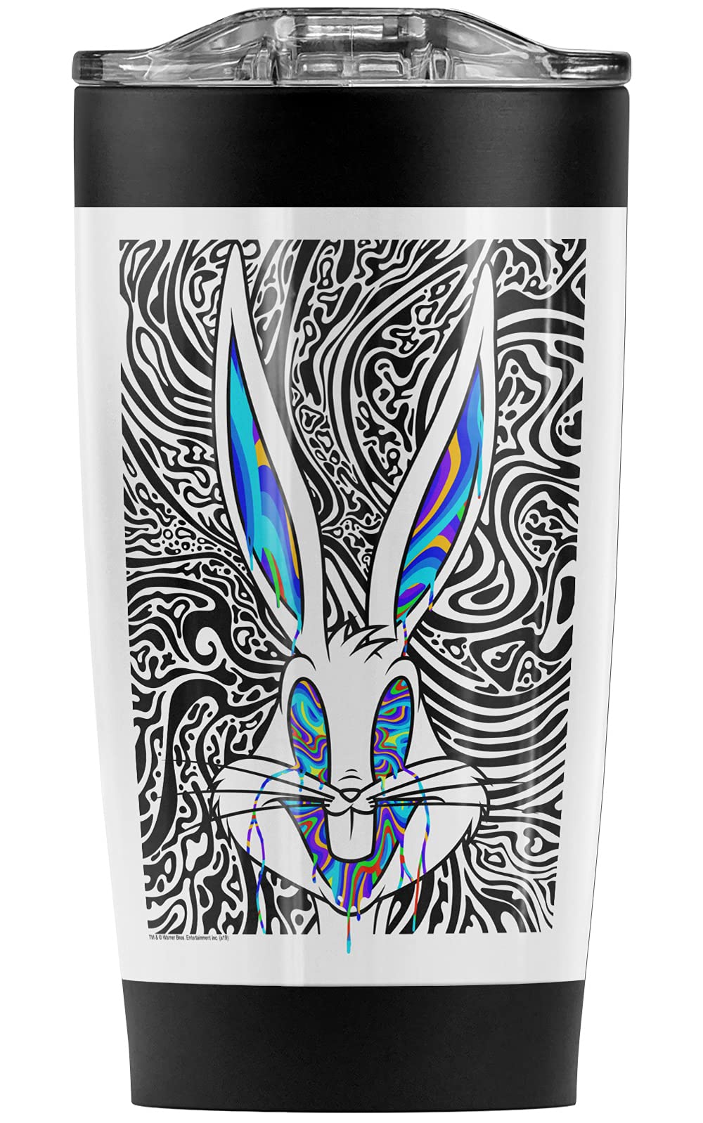 Logovision Looney Tunes Wild Bugs Stainless Steel Tumbler 20 oz Coffee Travel Mug/Cup, Vacuum Insulated & Double Wall with Leakproof Sliding Lid | Great for Hot Drinks and Cold Beverages