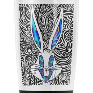 Logovision Looney Tunes Wild Bugs Stainless Steel Tumbler 20 oz Coffee Travel Mug/Cup, Vacuum Insulated & Double Wall with Leakproof Sliding Lid | Great for Hot Drinks and Cold Beverages