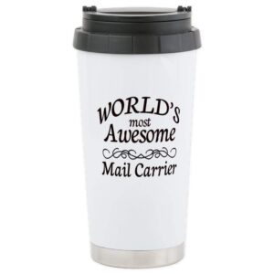 cafepress mail carrier stainless steel travel mug stainless steel travel mug, insulated 20 oz. coffee tumbler