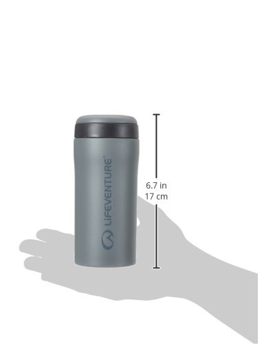 Lifeventure 9530ME Thermal Mug, Insulated & Leakproof Travel Mug, 300ml, Matt Grey