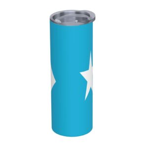 LIICHEES Flag Of Khaatumo State Of Somalia Stainless Steel Vacuum Insulated Tumbler 20oz Coffee Cups Travel Mug Water Cup with Metal Straw Cleaning Brush