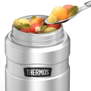 THERMOS Betty Boop Yellow Flowers STAINLESS KING Stainless Steel Food Jar with Folding Spoon, Vacuum insulated & Double Wall, 16oz