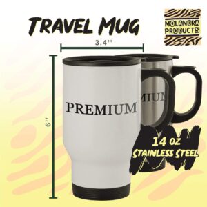 Molandra Products Mornings Are For Coffee And Contemplation - 14oz Stainless Steel Travel Mug, Silver