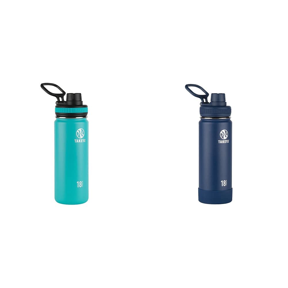 Takeya Originals and Actives Insulated Stainless Steel Water Bottles, 18 Oz