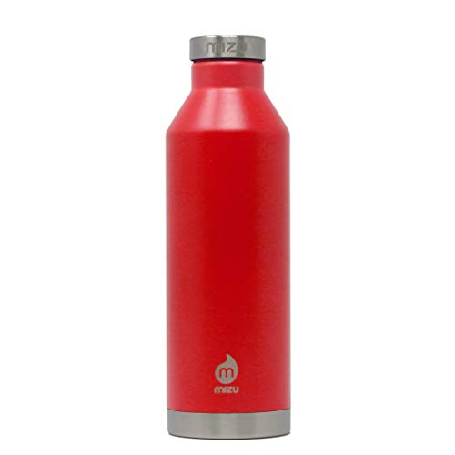 Mizu V6 19 oz. Insulated Stainless Steel Water Bottle | Vacuum Insulated Narrow Mouth with Leak Proof Cap, Stainless