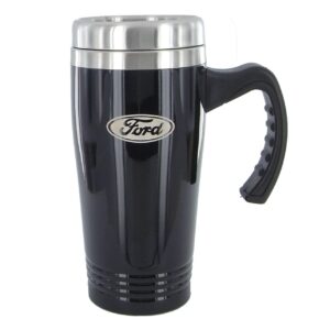 au-tomotive gold stainless steel travel mug 200 for ford (black)