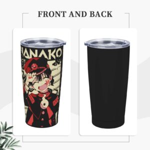 Anime Toilet-Bound Hanako-Kun Stainless Steel Thermal Water Cup 20oz With Lid And Straw Coffee Cup, Travel Thermos Cup