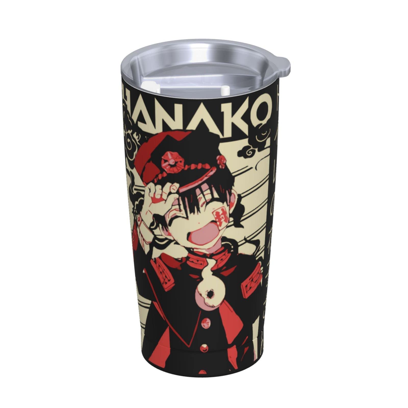 Anime Toilet-Bound Hanako-Kun Stainless Steel Thermal Water Cup 20oz With Lid And Straw Coffee Cup, Travel Thermos Cup