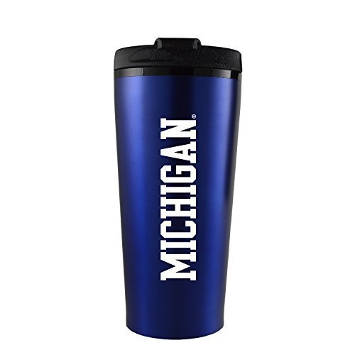 16 oz Insulated Tumbler with Lid - Michigan Wolverines