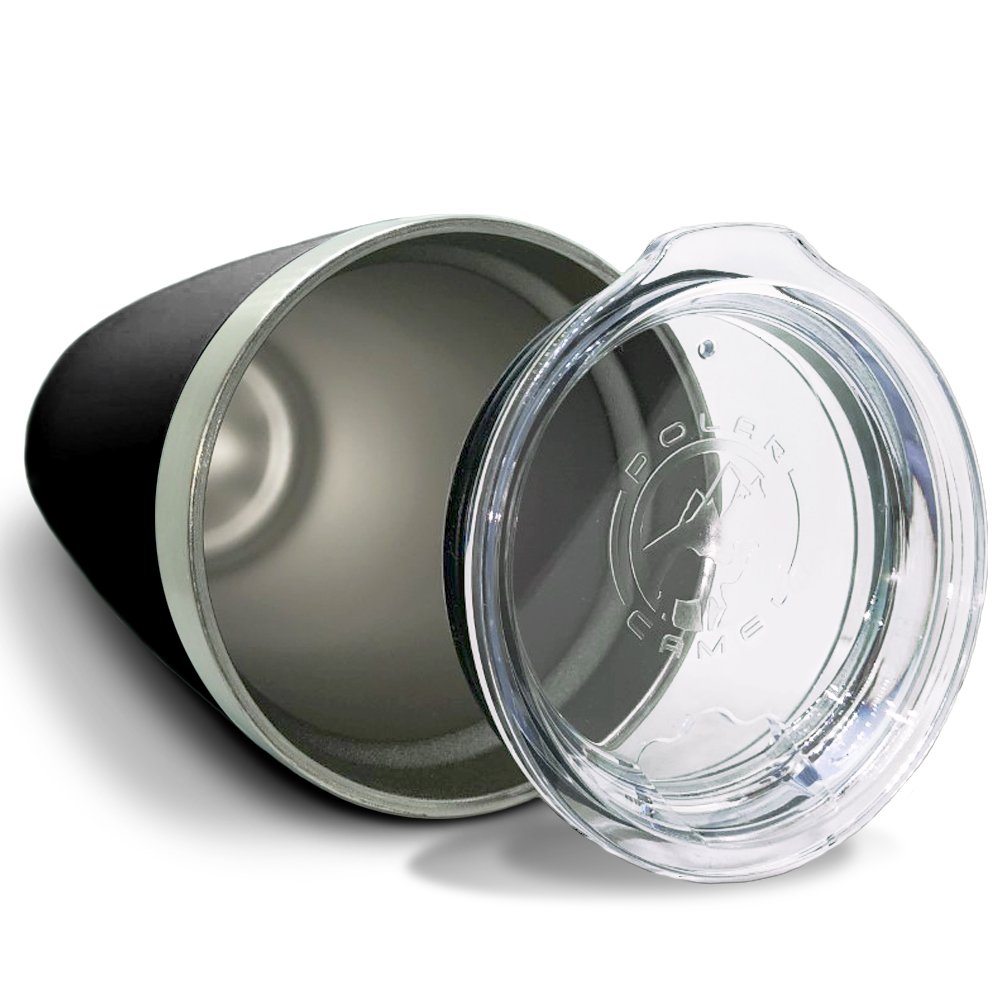 LaserGram 20oz Vacuum Insulated Tumbler Mug, Basketball Ball, Personalized Engraving Included (Black)