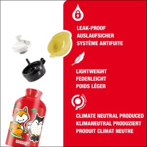 Sigg - Kids Water Bottle - Forest Kids - Leakproof - Lightweight - BPA Free - Aluminum - 10 Oz