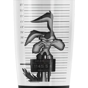 Logovision Looney Tunes Wile E. Coyote Busted Stainless Steel Tumbler 20 oz Coffee Travel Mug/Cup, Vacuum Insulated & Double Wall with Leakproof Sliding Lid | Great for Hot Drinks and Cold Beverages