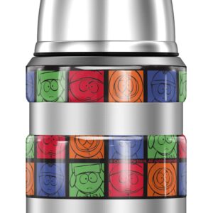 South Park Cartman, Stan, Kyle, Kenny Collage THERMOS STAINLESS KING Stainless Steel Food Jar with Folding Spoon, Vacuum insulated & Double Wall, 16oz