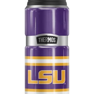 LSU Classic Logo THERMOS STAINLESS KING Stainless Steel Drink Bottle, Vacuum insulated & Double Wall, 24oz