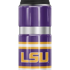 LSU Classic Logo THERMOS STAINLESS KING Stainless Steel Drink Bottle, Vacuum insulated & Double Wall, 24oz