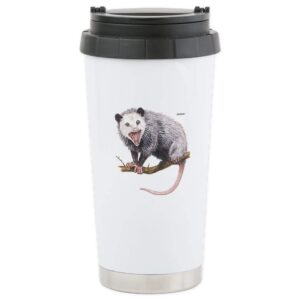 cafepress opossum possum animal stainless steel travel mug stainless steel travel mug, insulated 20 oz. coffee tumbler