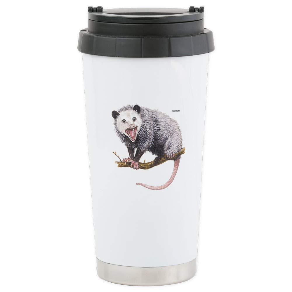 CafePress Opossum Possum Animal Stainless Steel Travel Mug Stainless Steel Travel Mug, Insulated 20 oz. Coffee Tumbler