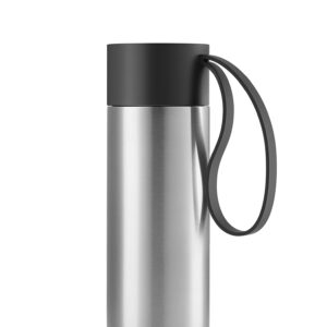 EVA SOLO 567467 Stainless Steel Insulated Mug 350 ml, Black, 20,7 x 7,8 x 7,8 cm | Danish Design, Functionality & Quality |
