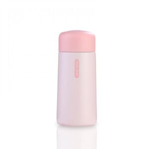buric water bottle, stainless steel vacuum insulated leakproof mini vacuum flask (pink)