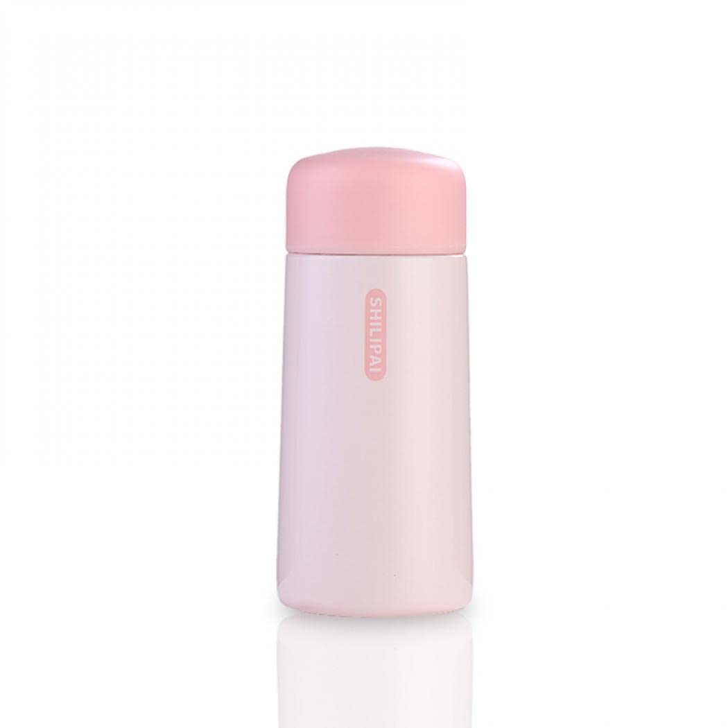 Buric Water Bottle, Stainless Steel Vacuum Insulated Leakproof Mini Vacuum Flask (Pink)