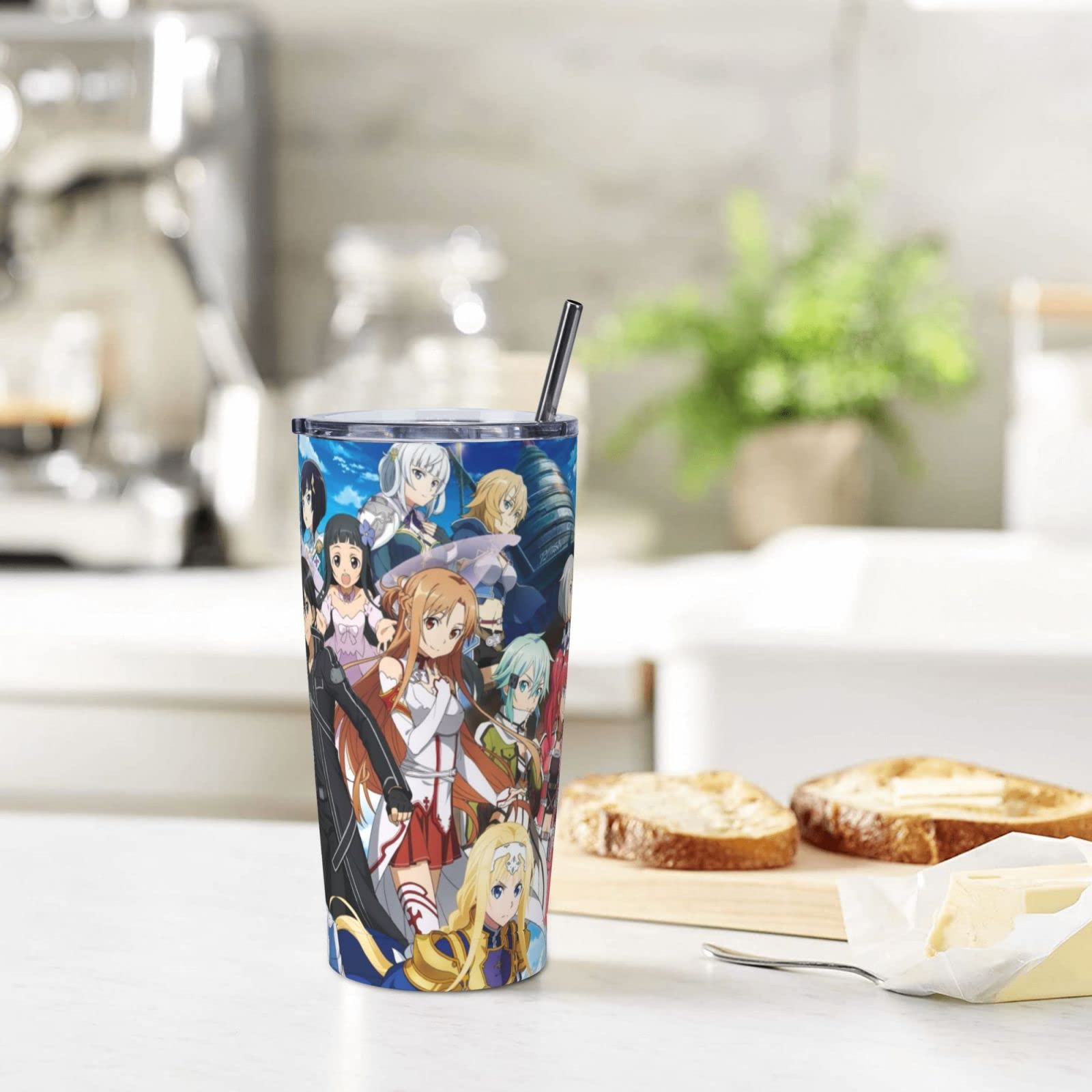 Sword Art Online 20oz Car Sippy Cup Stainless Steel Water Cup Thermos Cup