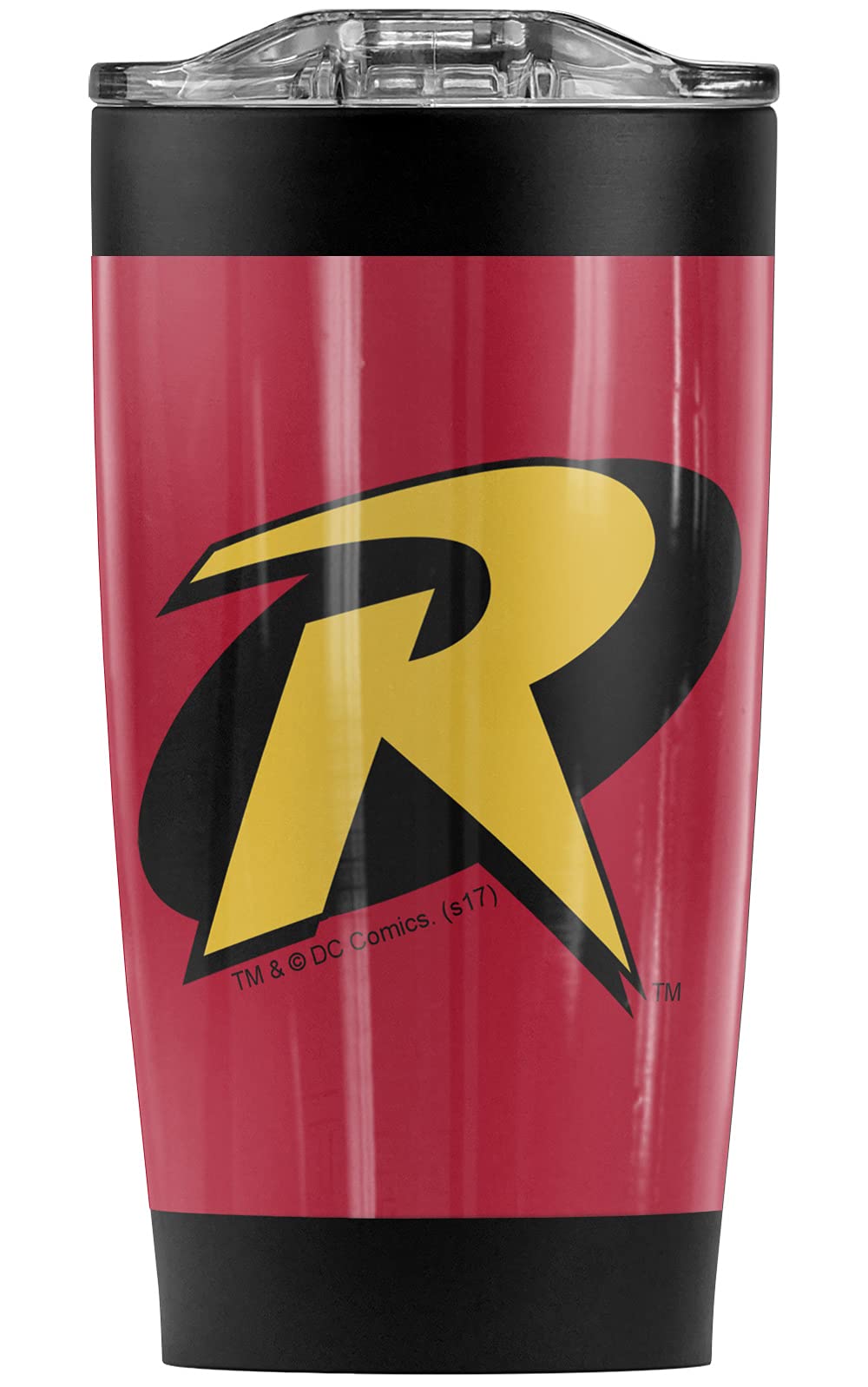 Batman Robin Logo Stainless Steel Tumbler 20 oz Coffee Travel Mug/Cup, Vacuum Insulated & Double Wall with Leakproof Sliding Lid | Great for Hot Drinks and Cold Beverages