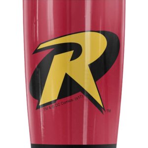 Batman Robin Logo Stainless Steel Tumbler 20 oz Coffee Travel Mug/Cup, Vacuum Insulated & Double Wall with Leakproof Sliding Lid | Great for Hot Drinks and Cold Beverages