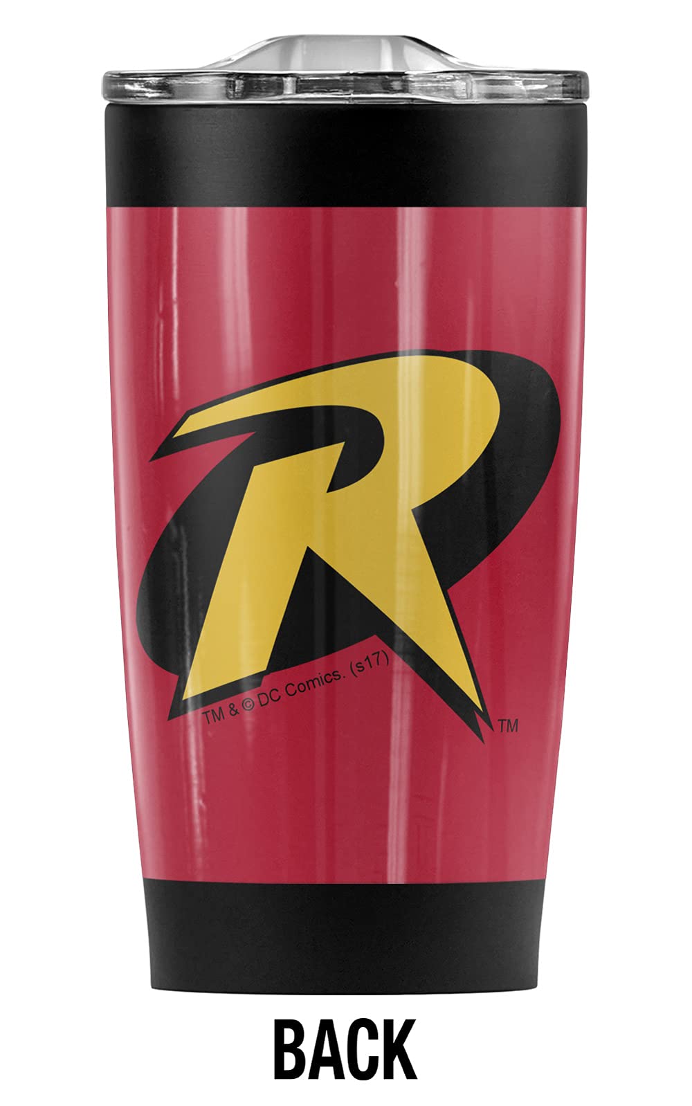 Batman Robin Logo Stainless Steel Tumbler 20 oz Coffee Travel Mug/Cup, Vacuum Insulated & Double Wall with Leakproof Sliding Lid | Great for Hot Drinks and Cold Beverages