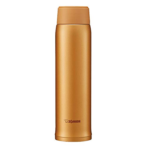 Zojirushi SM-NA60-DM Water Bottle, Stainless Steel Mug, Direct Drinking, Lightweight, Cold and Heat Retention, 20.3 fl oz (600 ml), Honey Gold