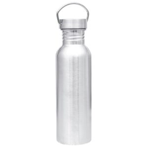 drinking bottles for adults,350/500/750ml portable single stainless steel travel jug water bottle kettle - silver 750ml