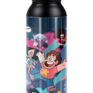 Steven Universe OFFICIAL Group Shot 24 oz Insulated Canteen Water Bottle, Leak Resistant, Vacuum Insulated Stainless Steel with Loop Cap