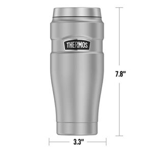 THERMOS Jurassic World Neon Jungle Velociraptor STAINLESS KING Stainless Steel Travel Tumbler, Vacuum insulated & Double Wall, 16oz