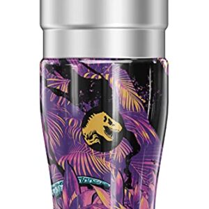 THERMOS Jurassic World Neon Jungle Velociraptor STAINLESS KING Stainless Steel Travel Tumbler, Vacuum insulated & Double Wall, 16oz