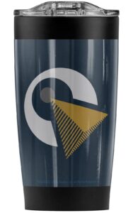 logovision star trek vulcan idic symbol stainless steel tumbler 20 oz coffee travel mug/cup, vacuum insulated & double wall with leakproof sliding lid | great for hot drinks and cold beverages