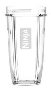 original 24oz nutri ninja compact cup with new sip and seal lid bl450 (transparent)