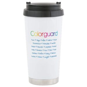 cafepress colorguard stainless steel travel mug stainless steel travel mug, insulated 20 oz. coffee tumbler