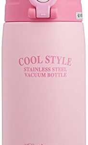 Zojirushi SD-JK06-BP Water Bottle, Direct Drinking, Stainless Steel Cool Bottle, 1.2 fl oz (0.6 L), Pink Black