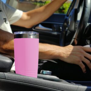 LaserGram 20oz Vacuum Insulated Tumbler Mug, Hecho en Coahuila, Personalized Engraving Included (Light Purple)