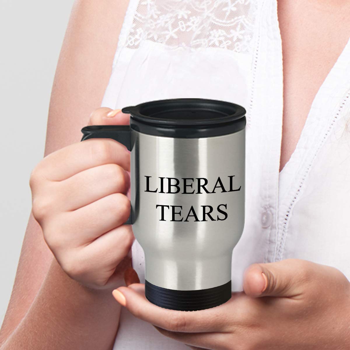 zapbest Funny Coffee Mug Liberal Tears Political Novelty Cup Coffee Mug For Republicans or Conservative 14 oz Travel Mugs