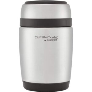 thermos curved food flask with spoon 400ml, 400 ml, stainless steel